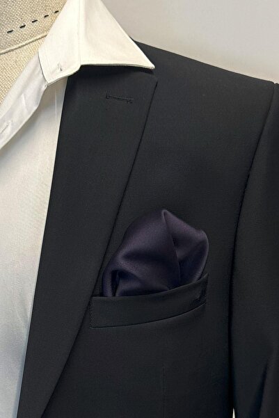 Kravatkolik Μωβ - Λευκό απλό ανδρικό μαντήλι τσέπης SPS650-128