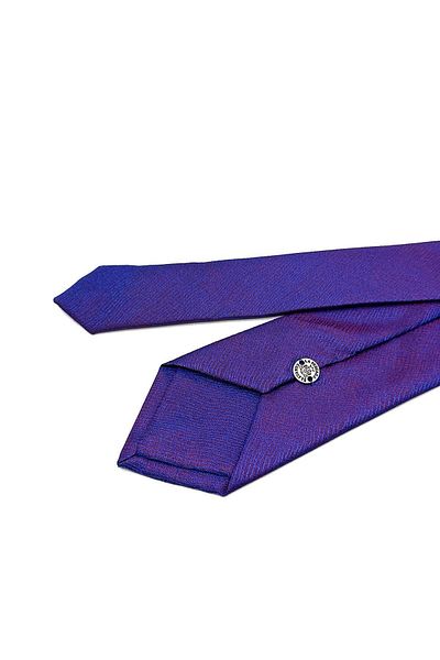 Kravatkolik Blue - Red Sand Pattern Slim Tie Sk7859