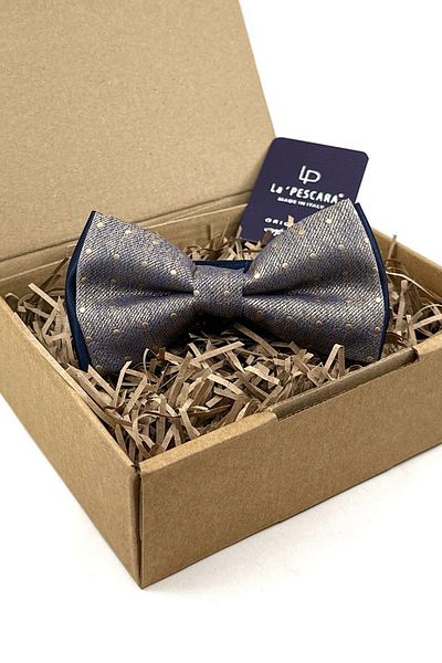 Kravatkolik Gold Polka Dot Pattern Bow Tie P1766