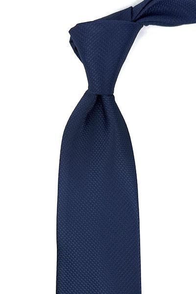 Kravatkolik Navy Blue Dot Pattern Classic Tie with Handkerchief KK11959