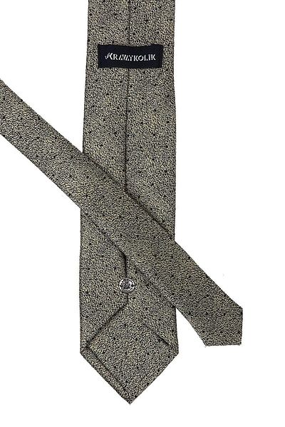 Kravatkolik Men's Yellow Sand Pattern Classic Tie with Handkerchief Kk9810