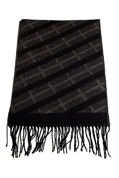 Kravatkolik Gray - Black Square Pattern Men's Camisole K336