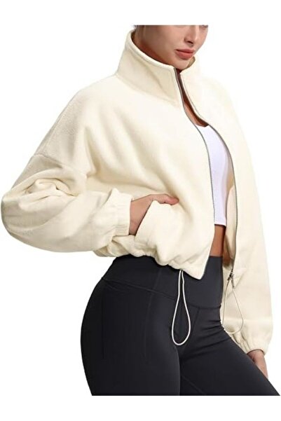 MOONBULL Women's Fleece - Elastic Waist Detailed and Zippered