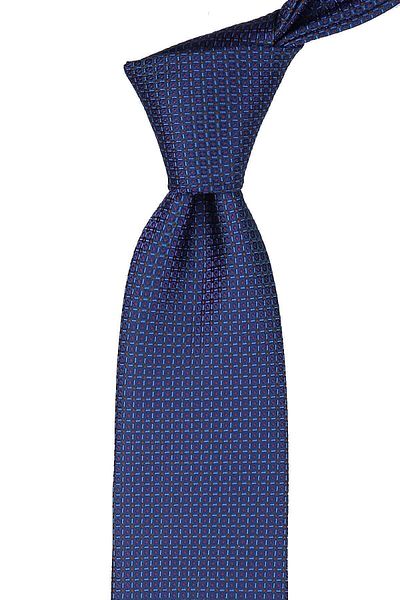 Kravatkolik Green - Blue Dot Pattern Classic Tie with Handkerchief Kk9383