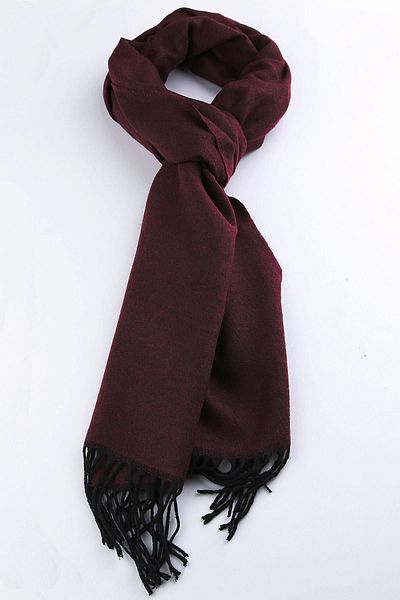 Kravatkolik Men's Claret Red Scarf