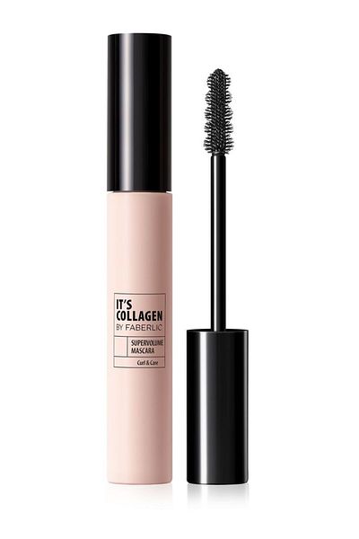 Faberlic Providing Volume Effect - Strengthening Eyelashes, Multi-Level Black Tone It's Collagen Mascara