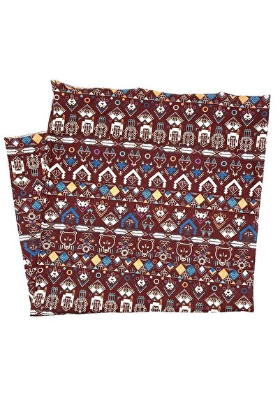 La Pescara Geometric Claret Red Bandana Bnd74