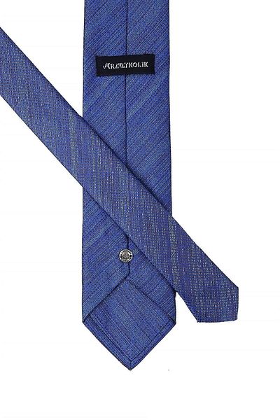 Kravatkolik Classic Tie with Blue Sand Pattern Handkerchief Kk10636