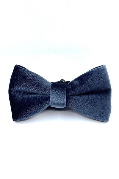 Kravatkolik Smoked Velvet Bow Tie P1687