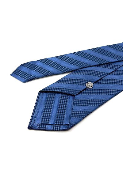 Kravatkolik Κλασική γραβάτα με μοτίβο μπλε ρίγες KK12313