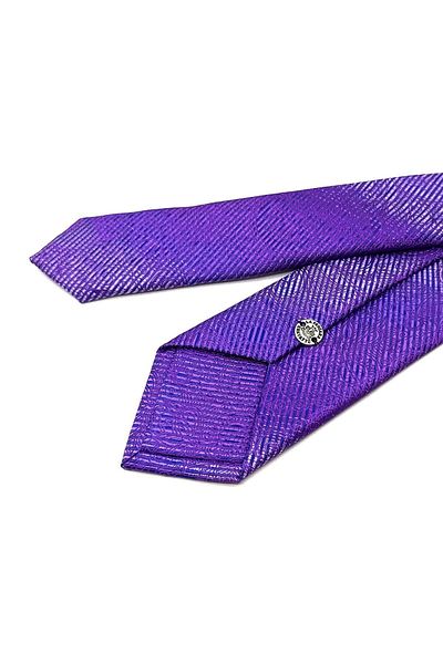 Kravatkolik Lilac Patterned Thin Tie - Sk7836