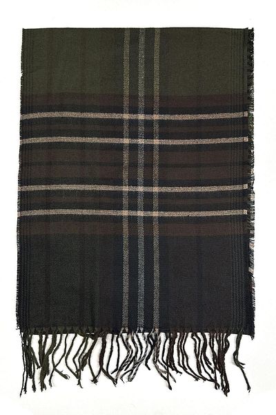 Kravatkolik Brown - Green Plaid Pattern Men's Camisole K508