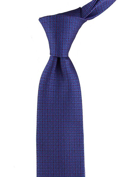 Kravatkolik Men's Blue Dot Pattern Classic Necktie with Handkerchief Kk10288