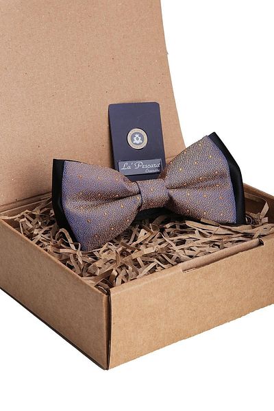 Kravatkolik Saffron Polka Dot Pattern Bow Tie P1209