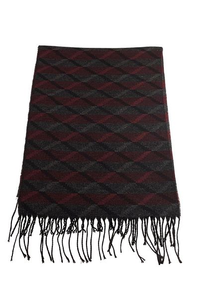 Kravatkolik Smoked - Claret Red Motif Pattern Men's Camisole K312