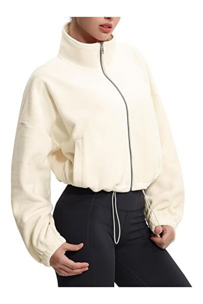 MOONBULL Women's Fleece - Elastic Waist Detailed and Zippered