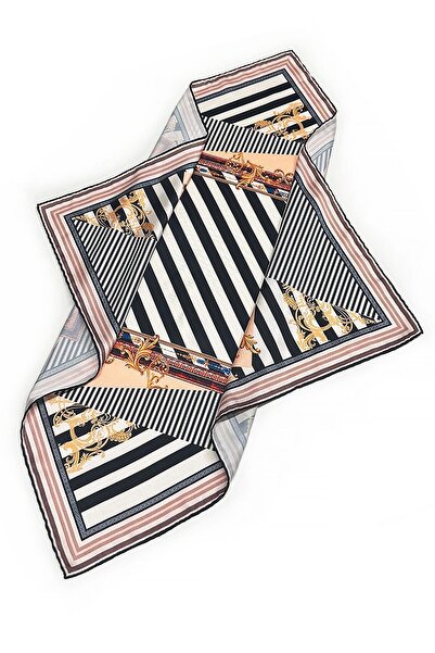 La Pescara Багатоколірний мотивний візерунок шарф бандана 55-55 KDNF01