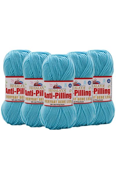 Himalaya 5 Pieces Himalayan Everyday Bebe Lux Anti Pilling Hand Knitting - 70426 Light Turquoise