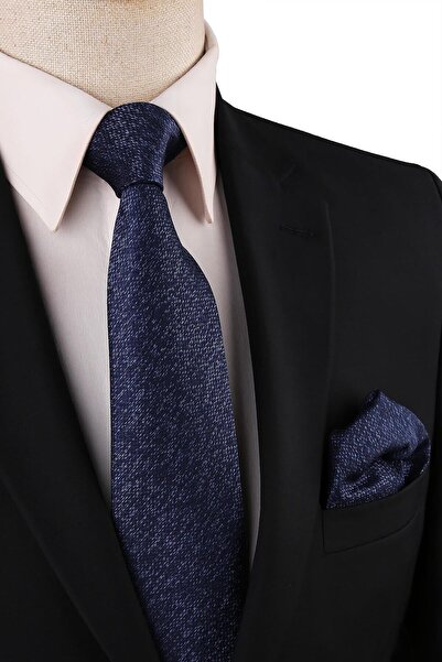 Kravatkolik Кърпичка с мотив „Сини точки“ Класическа вратовръзка Kk10724