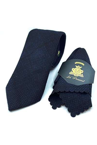 Kravatkolik Μπλε ναυτικό κλασικό μάλλινο κορδόνι Kk10870