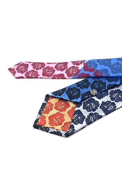 Kravatkolik Shawl Pattern Multicolor Patchwork Classic Tie KK12188