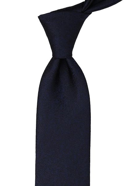 Kravatkolik Navy Blue Sand Pattern Classic Tie with Handkerchief Kk9910