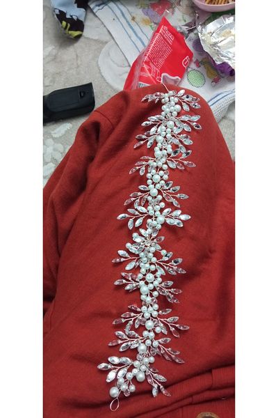 RAY TİCARET Accesoriu de păr din piatră de cristal Agrafă de mireasă cu perle Accesoriu de nuntă de logodnă