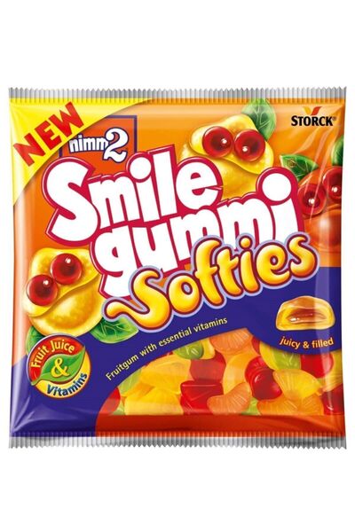 Haribo Nimm2 Smile Gummi Softies Karışık Meyve Aromalı Yumuşak Şekerleme 90gr