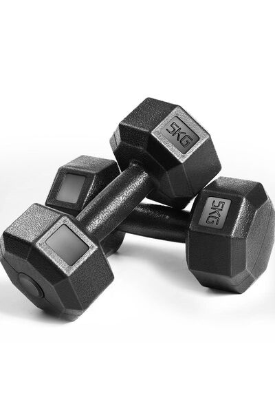 Leyaton 5 Kg X 2 Adet 10 Kg Dambıl Seti, Dumbell Set Dumbell 2x5 Kg