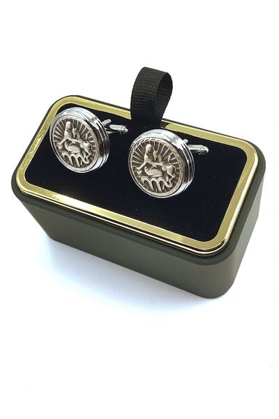 La Pescara Erkek Gümüş Renk Başak Burcu Kol Düğmesi KD784