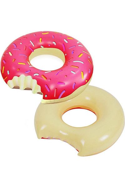 TUENGİ STORE 90 Cm Large Size Donut Bagel Inflatable Sea Pool Ring - Swimming Ring