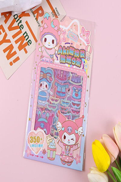 Bold Grup Transparent Kuromi Sticker Set - 1 Pack (350 Pieces)