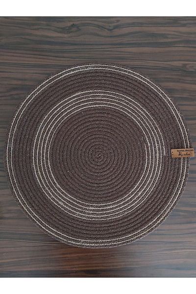 home decors by özlem 2 Person 2 Piece American Service Charger Set Plate Mat Kitchen Wicker Basket Presentation Gift 33x33cm