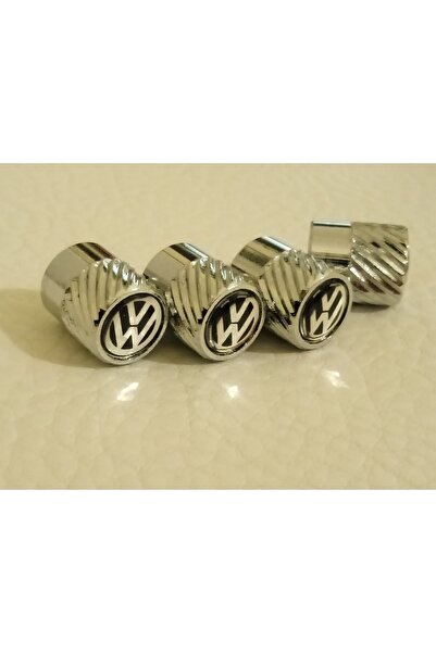 VOLSA Marka Logolu Çelik Sibop Kapağı Volkswagen Uyumlu