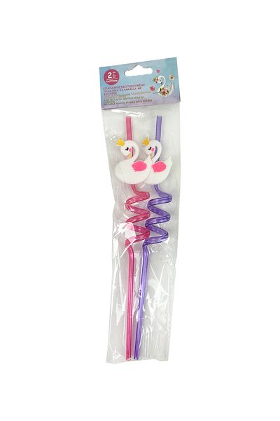 Filmaldım Pink Purple 2 Pack Children's Straws