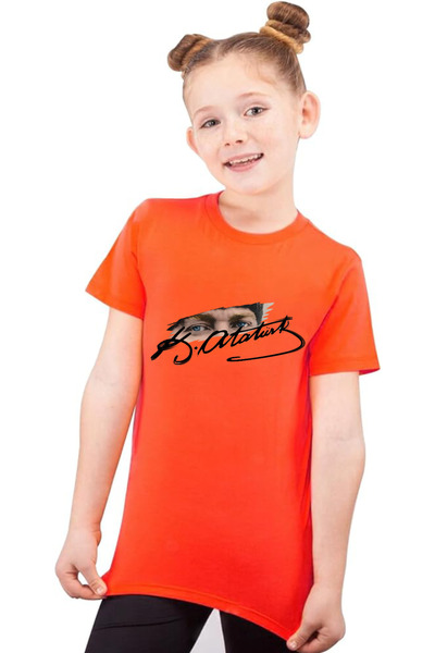 oneagılyazı تي شيرت مطبوع للأطفال من ATATURK - 23 أبريل، 19 مايو، 30 أغسطس، 2...