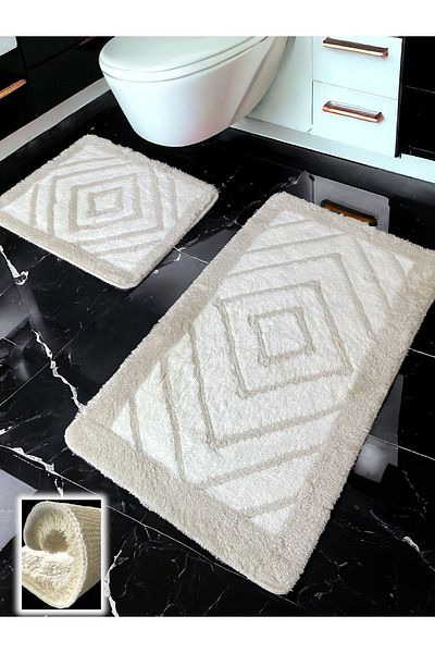 Chandler Home Χαλάκι μπάνιου Niva Stone 2 τεμαχίων (60x100 50x60 cm)