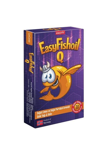 Easy Fishoil Easy Q Kids - Chewable 30 Tablets