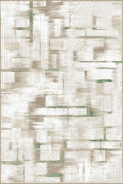Rugs Modern Halı Woven Base Rug in Abstract Soft Colors and Washable Rug Mira...