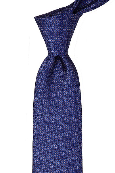Kravatkolik Navy Blue Dot Pattern Classic Tie with Handkerchief Kk9667
