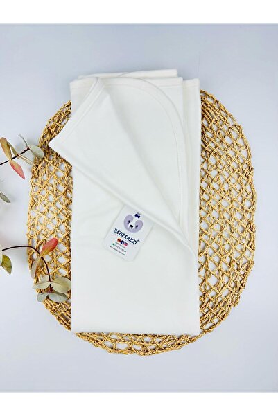 BEBERAZZİ Simple Plain Combed Cotton Baby Blanket Hospital Release Newborn