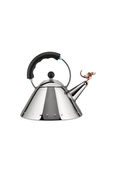 Alessi Rex Kettle Tea - 2 Lt Black