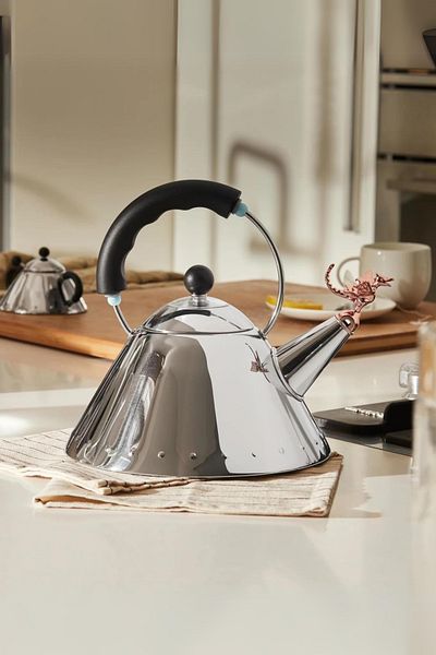Alessi Rex Kettle Tea - 2 Lt Black