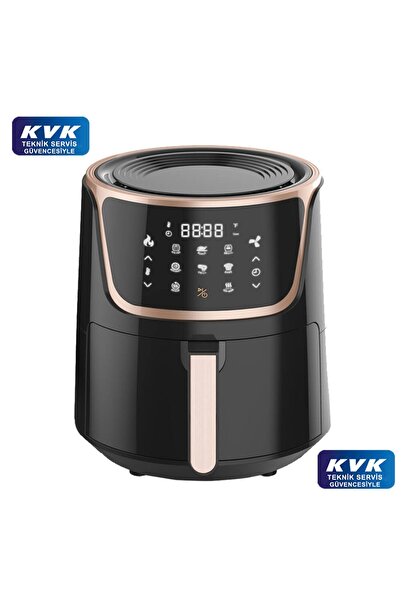 upany Air Fryer 6,5 L Yağsız Fritöz Siyah Kvk Teknik Servis Güvencesinde