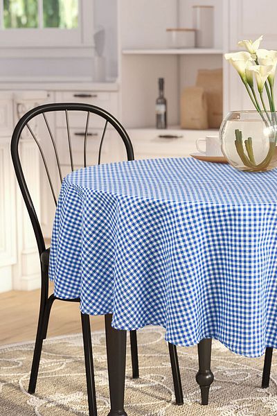 Soft Kare Față de masă rotundă Gingham