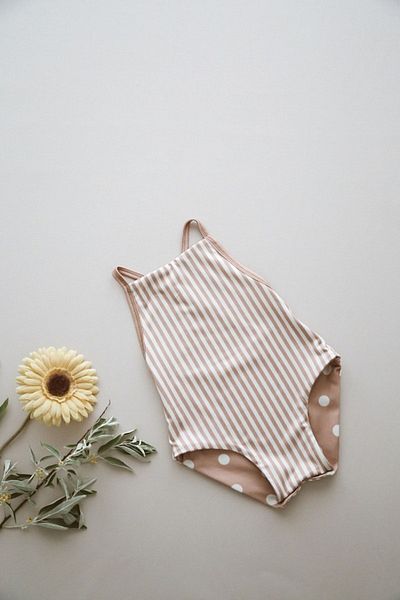 Thebellobambinoo Brown Girl's Swimsuit