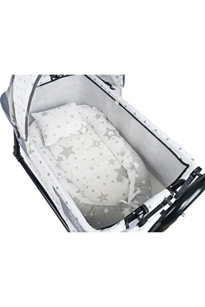 Özbay Btrend Babynest Yatak Ve Yastık+ Cep Hediyeli Sallanır Sepet Beşik Bebek Beşiği Hamak 2 li Set