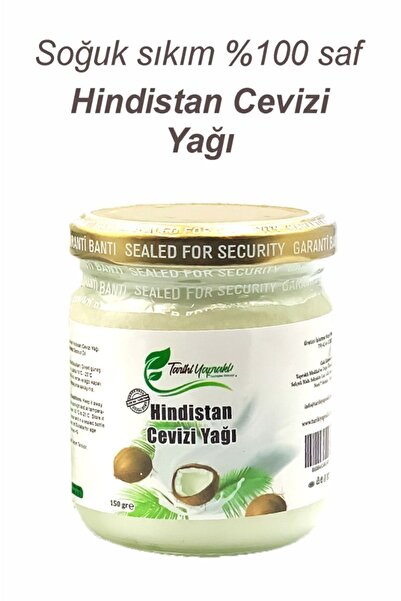 TARİHİ YAPRAKLI Soğuk Sıkım Hindistan Cevizi Yağı 200 Ml (150 Gr )