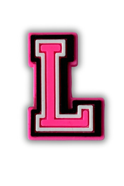 Crocs Jibbitz Terlik Süsü pembe l harf