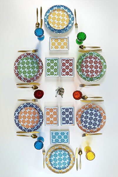 Porland Ethnical 18 Parça Yemek Takımı